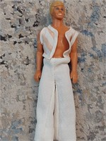 Vintage Blonde Ken Doll In Super Casual Vest &