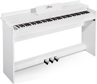ZHRUNS Digital Piano 88 Key  MP3  White