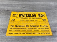 Waterloo Boy Tractor Tests Card