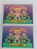 1986 Garbage Pail Kids Pair Target Margaret Bullse