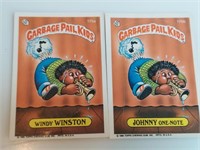 1986 Garbage Pail Kids Pair Windy Winston Johnny O