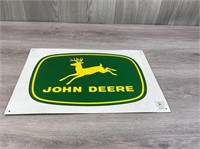 John Deere Metal Sign-16”x12”