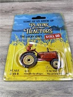 1/64 Playing With Tractors Metal Sign-17”X12”