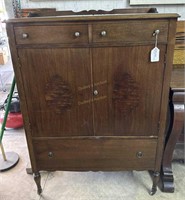 Upright Dresser with 3 drawers and double doors