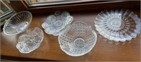Pretty glass platters & bowls