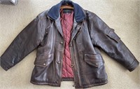 Men’s Context leather coat size L - great look to