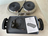 Electric grilling station