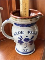 Hyde Park NY stoneware pitcher