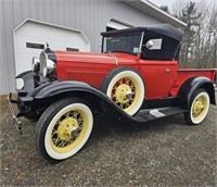 1930 Ford model A pickup Roadster click video