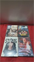 4 new sealed wrestling dvds