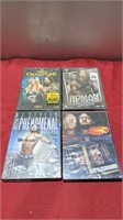 4 new sealed wrestling dvds