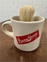 Vintage Ceramic Burma Shave Coffee Cup/Brush