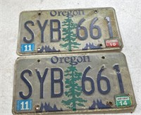 Oregon License plates