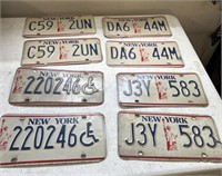 Lot of NY License plates