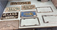 License plates and License plate frames