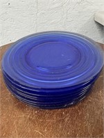 S/8 Blue Cobalt 8" Plates