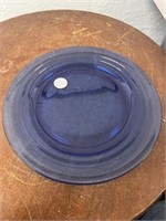 Vintage 10" Blue Cobalt Serving Plate