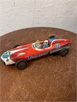 Vintage SN Japan Red Arrow #7 Friction Toy Car