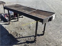 E2. 6’ charcoal grill on casters