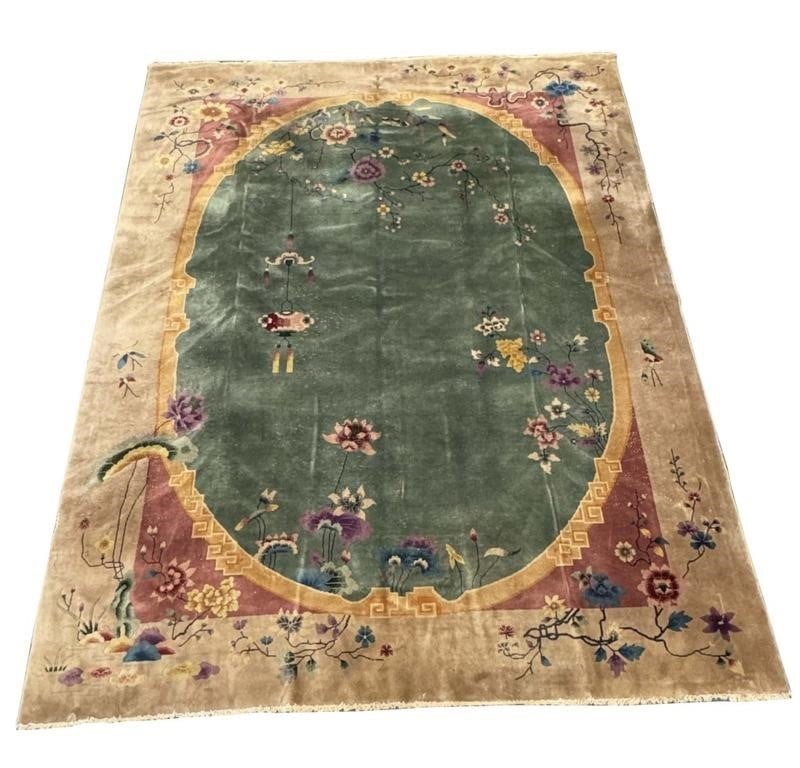 GREEN FIELD DECO CHINESE ROOMSIZE RUG