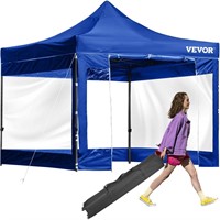 10x10 ft Pop Up Patio Gazebo Tent  Blue