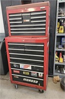 Craftsman 2 section toolbox with contents