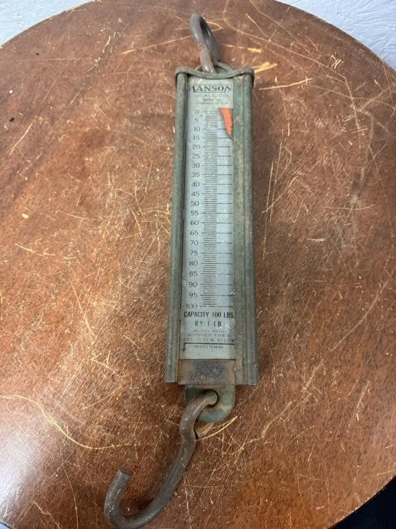 Vintage Hanson 100 lb Hanging Scale