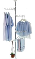 STANDING CLOTHES GARMENT DRYING RACK LAUNDRY COAT