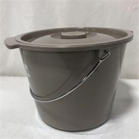 DOITOOL COMMODE BUCKET WITH LID(12.5X8.5IN)