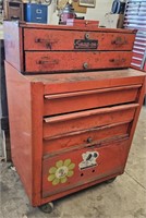 2 section snap on toolbox 28"19"42"
