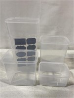 8 PACK FOOD CONTAINER SET - 5.75 x 3.75 x