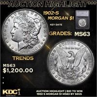 ***Auction Highlight*** 1902-s Morgan Dollar $1 Gr