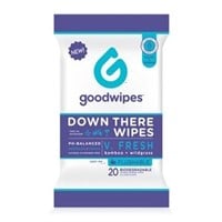 (2) Goodwipes Down There Flushable Wipes Fresh