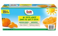 20-Pk Dole Mandarin Oranges, 107 mL