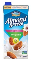 (3) Almond Breeze Unsweetened Original Almond