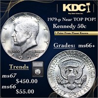 1979-p Kennedy Half Dollar Near TOP POP! 50c Grade