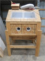 Homemade sand blasting cabinet