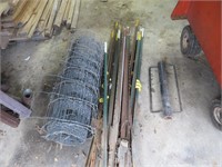 Steel T post 1st, Post pounder, woven wire