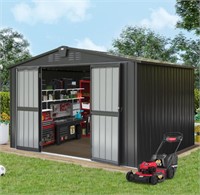 Read Notes! Domi 10x8 FT Metal Shed  Lockable Door