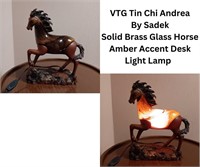 Tin Chi Andrea Horse Lamp