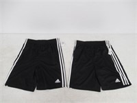 2-Pk Adidas Boy's LG Short, Black Large