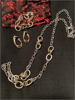 Silver & Gold Jewelry Set