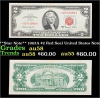 **Star Note** 1963A $2 Red Seal United States Note