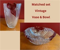 Vintage Vase & Bowl