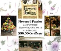 Flowers & Fancies $50 Gift Certificate