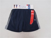 2-Pk Champion Boy's MD Short, Blue Medium