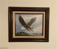Framed Eagle Art