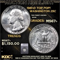 ***Auction Highlight*** 1981-d Washington Quarter