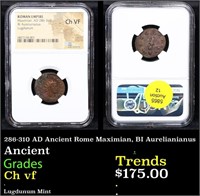 NGC 286-310 AD Ancient Rome Maximian, BI Aureliani