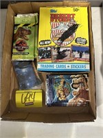 PACKS OF SEALED LOST WORLD TRADING CARDS, CASE OF